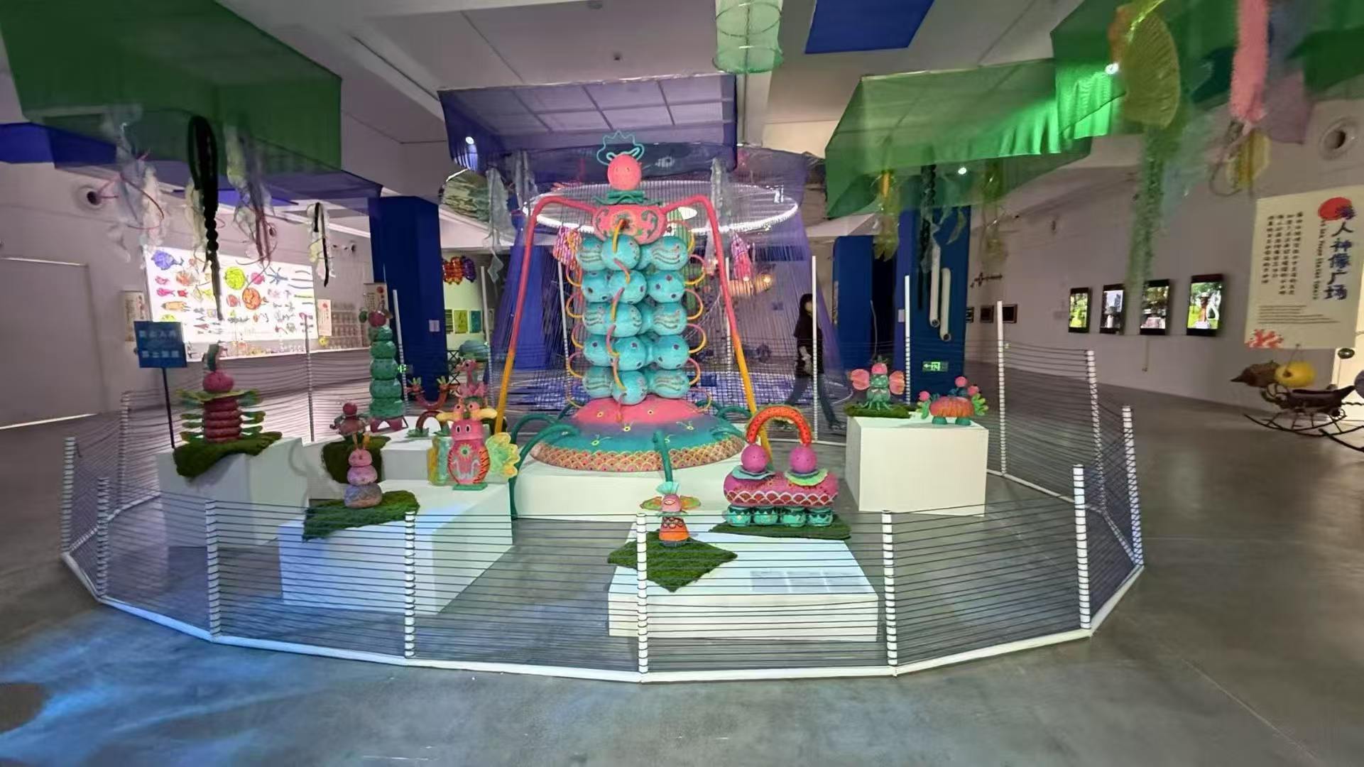 Playful installation scene at Putong Children's Art Festival